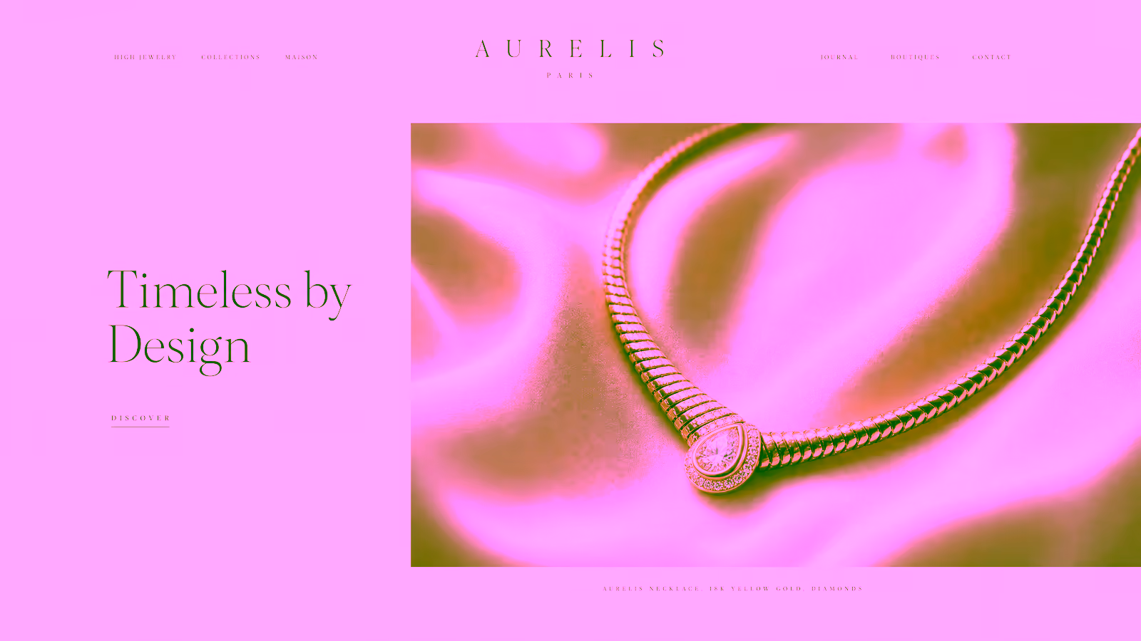 Aurelis Paris — a luxury website designed by DKNAPP Design