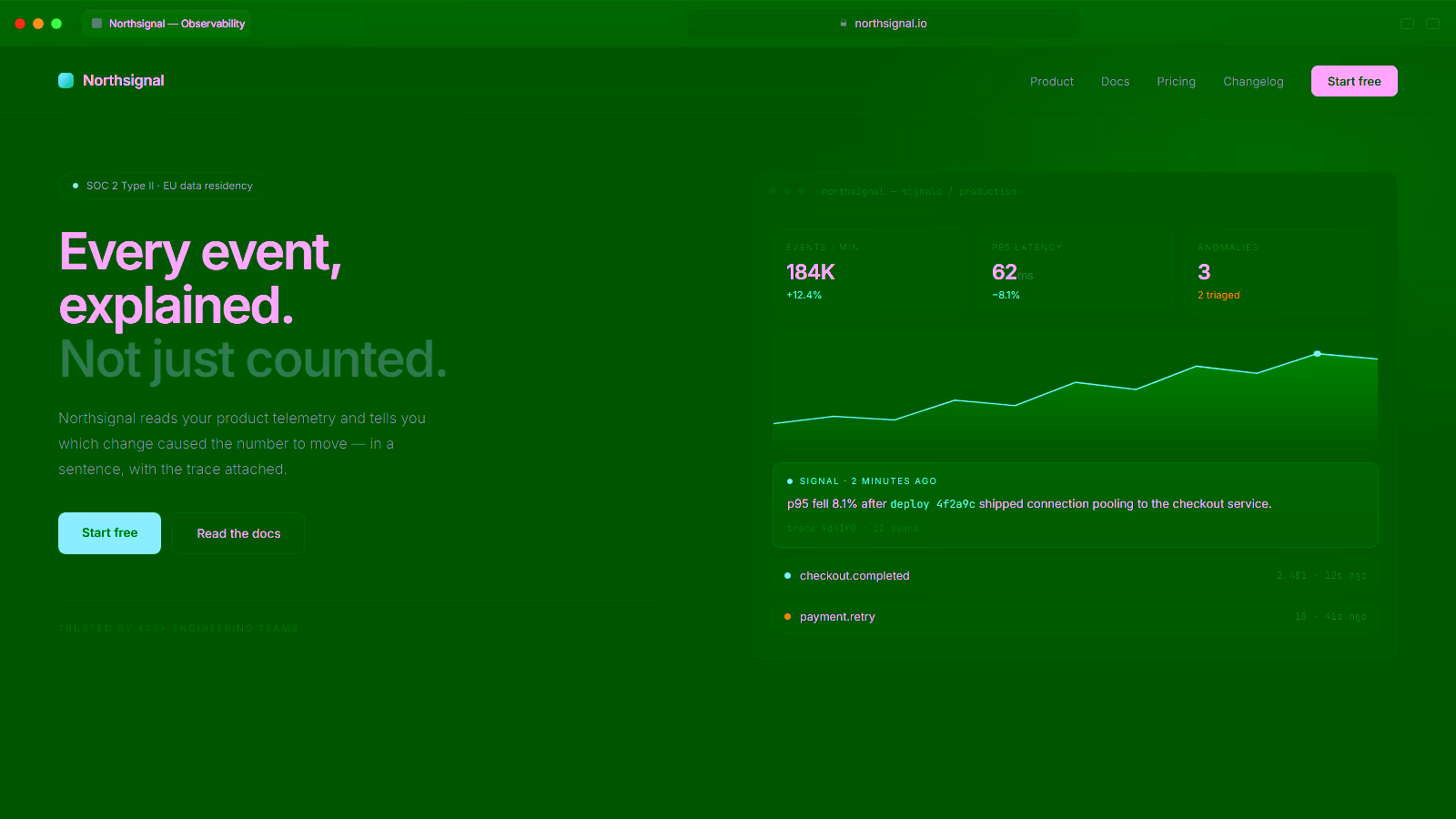 Northsignal — a saas website concept by DKNAPP Design